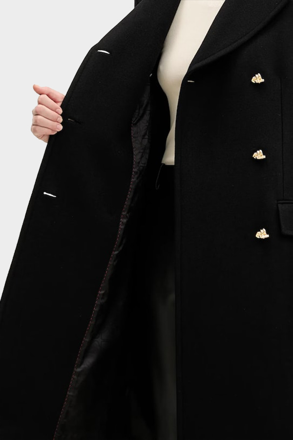 ΠΑΛΤΟ HUGO - 001 ΜΑΥΡΟ